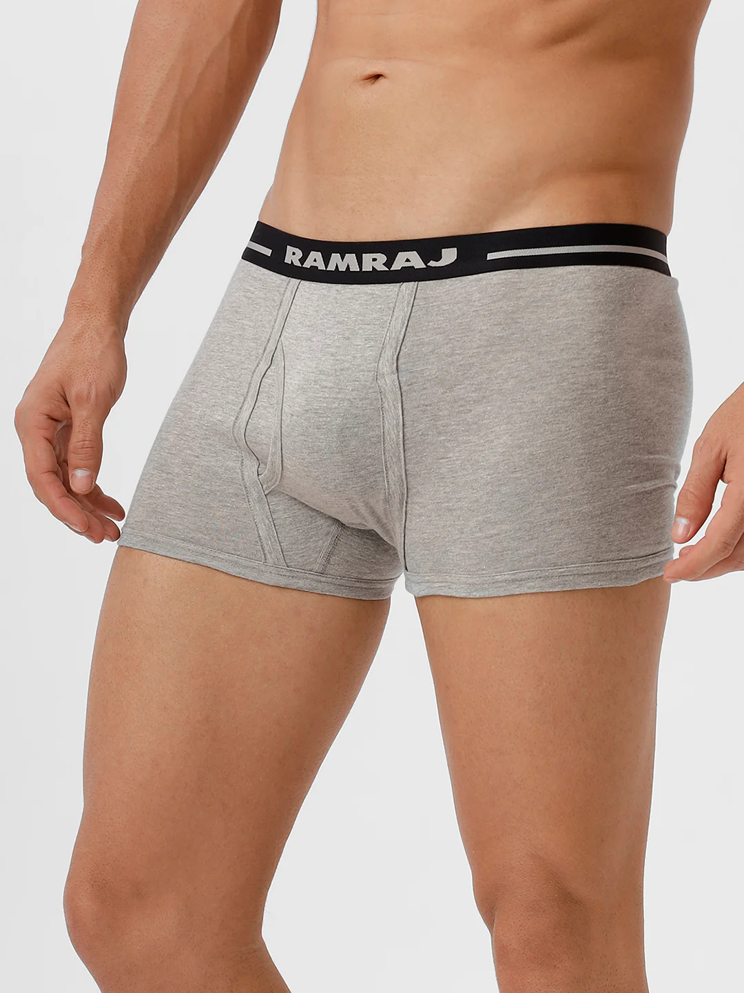 100% Combed Cotton Trunk OE Without Pocket GreyMelange Vintrack Pack of 2 - Image 2