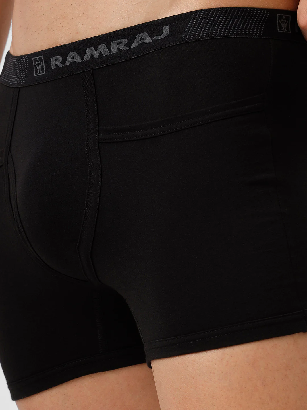 100% Combed Cotton Trunks 2 Pcs Combo Black and GreyMelange Target - Image 6