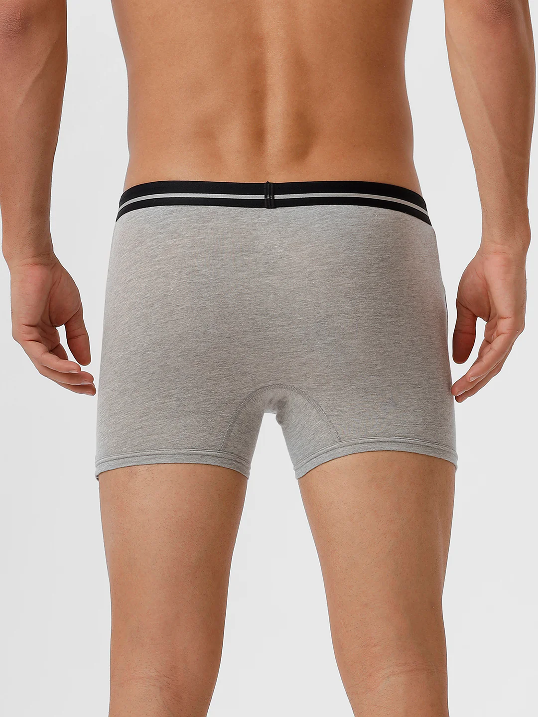 100% Combed Cotton Trunks 2 Pcs Combo Black and GreyMelange Target - Image 7