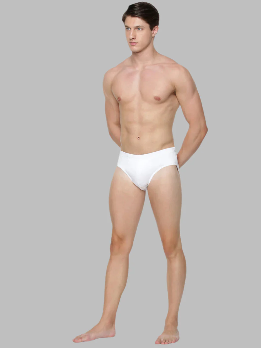 100% Combed Cotton White Inner Elastic Brief Merc (Pack of 2) - Image 2