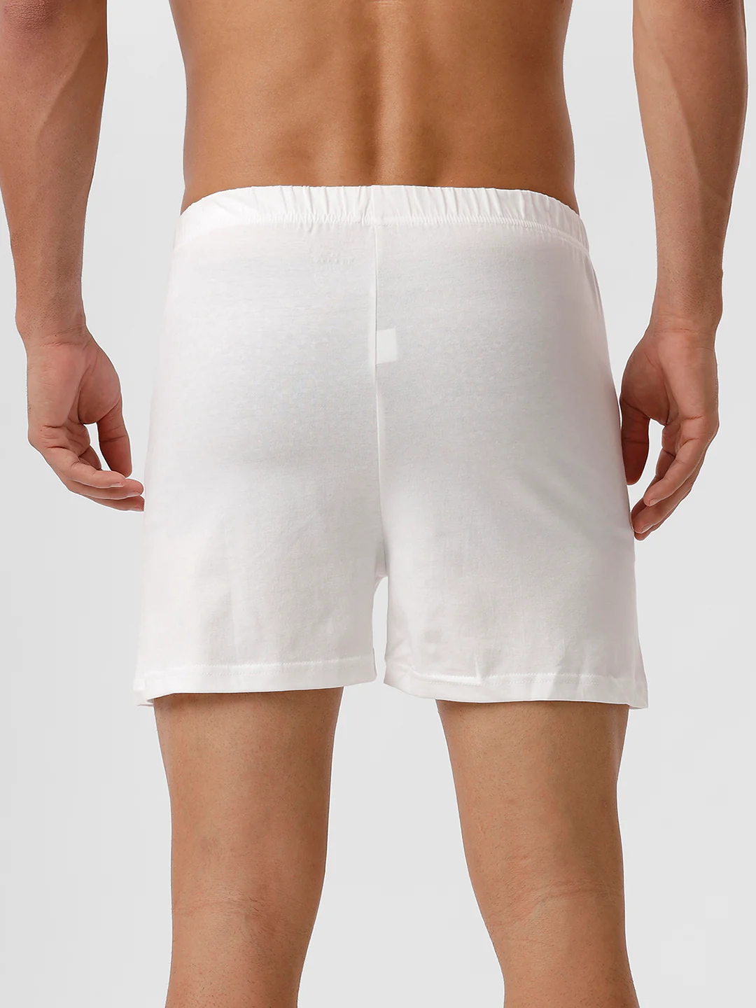 100% Combed Cotton White Knitted Boxer Real Relax - Image 5