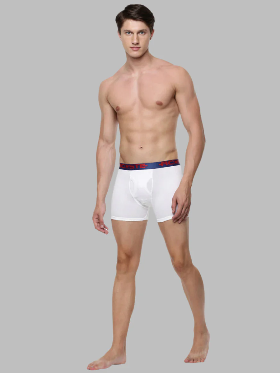 100% Combed Cotton White OE Without Pocket Trunk Acoste 1013 (Pack of 2) - Image 3