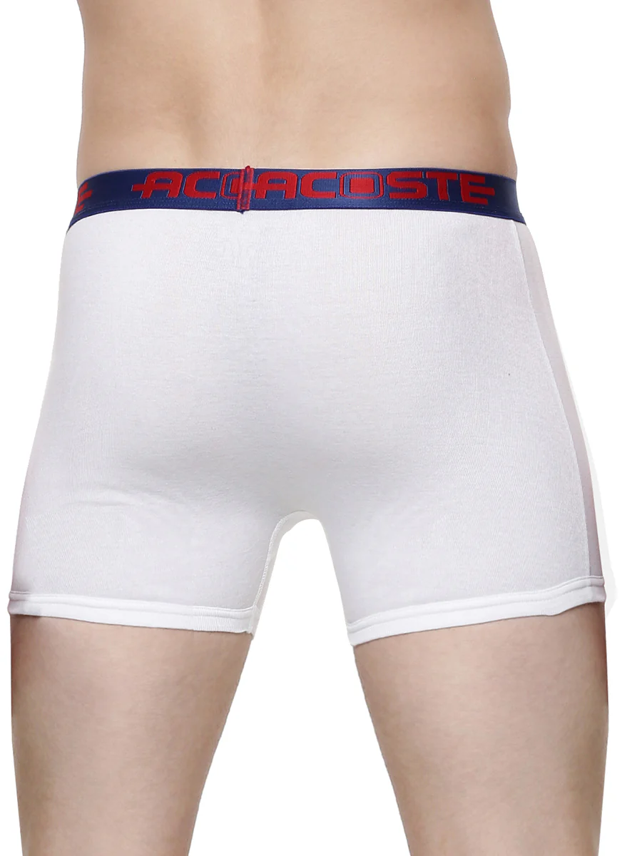 100% Combed Cotton White OE Without Pocket Trunk Acoste 1013 (Pack of 2) - Image 4