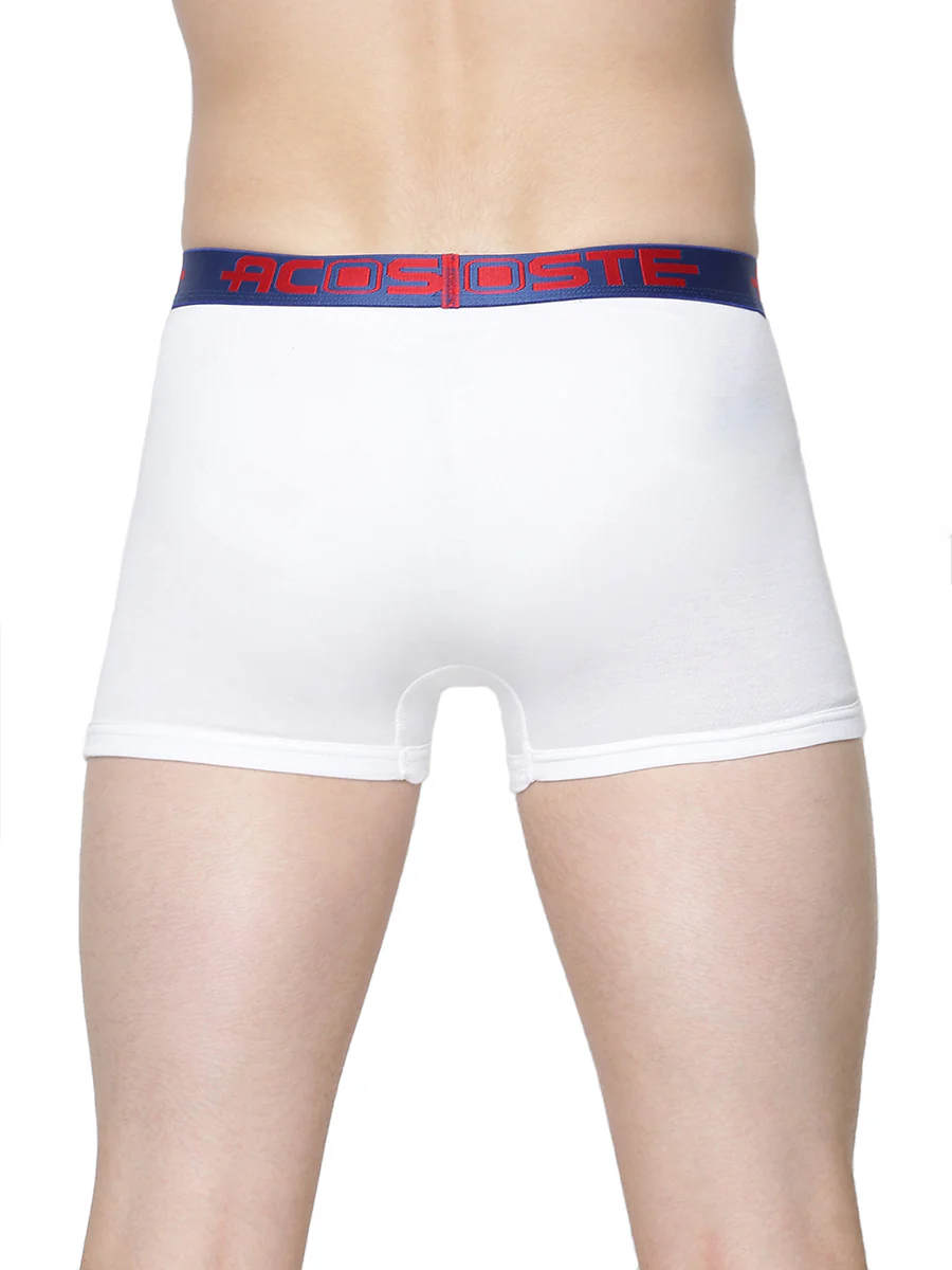 100% Combed Cotton White OE Without Pocket Trunk Acoste 1014 (Pack of 2) - Image 3