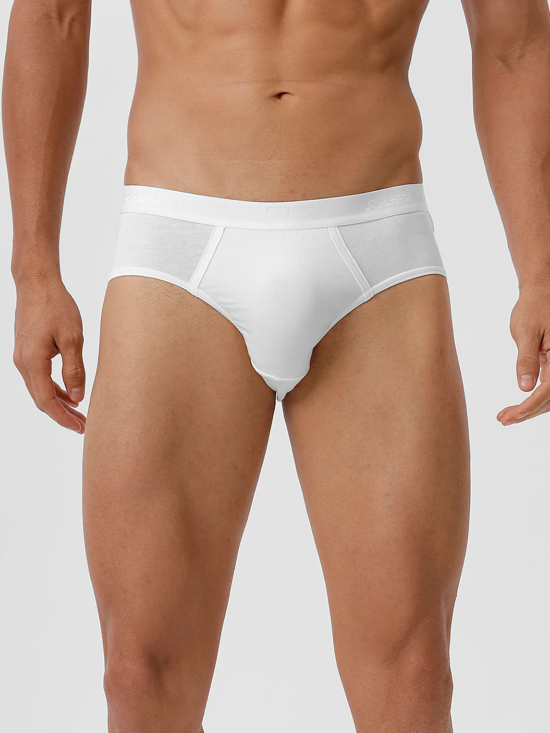 100% Combed Cotton White Outer Elastic Brief Suriya (Pack of 2) - Image 2