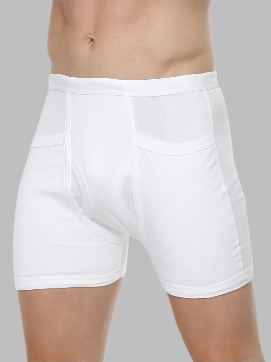 100% Combed Cotton White Pocket Trunk Arrow (Pack of 2) - Image 3