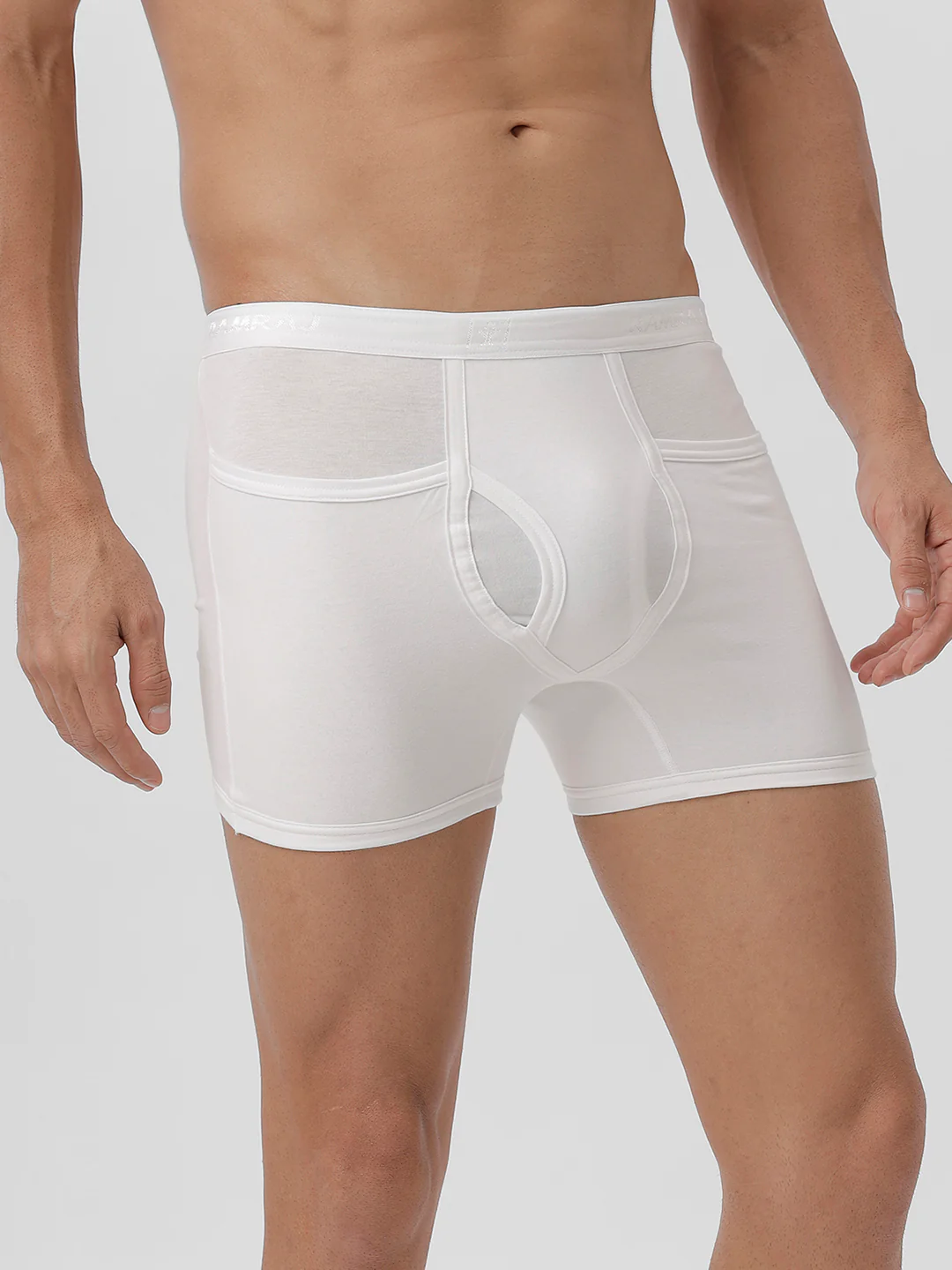 100% Combed Cotton White Pocket Trunk Plus Size Target (Pack of 2) - Image 5