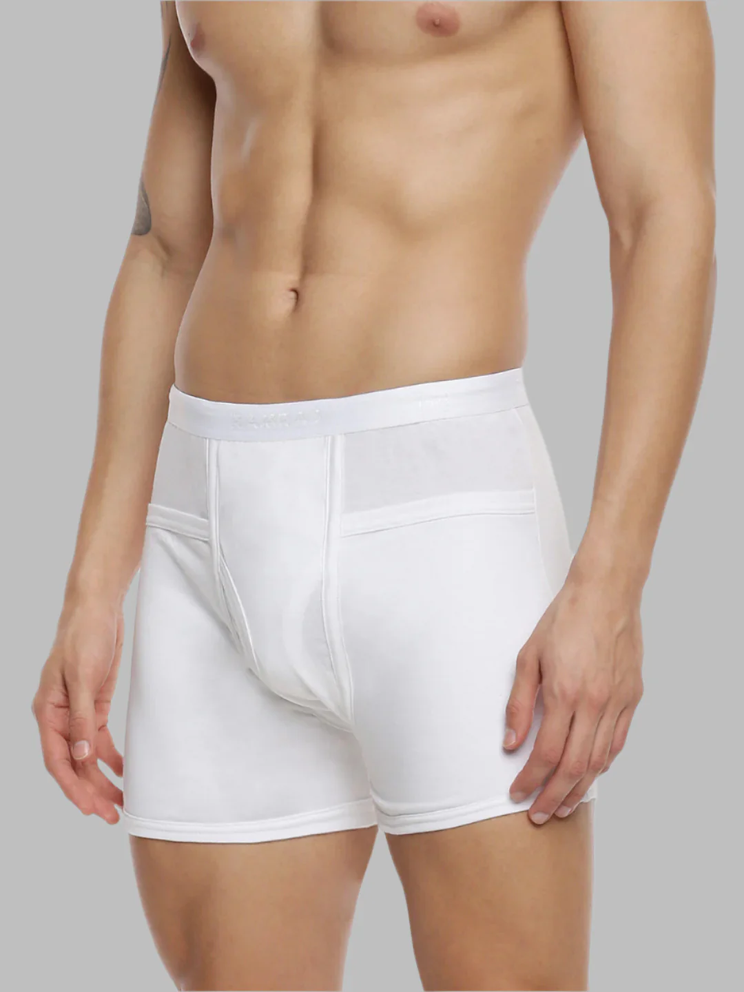 100% Combed Cotton White Pocket Trunk Softex (Pack of 2) - Image 2