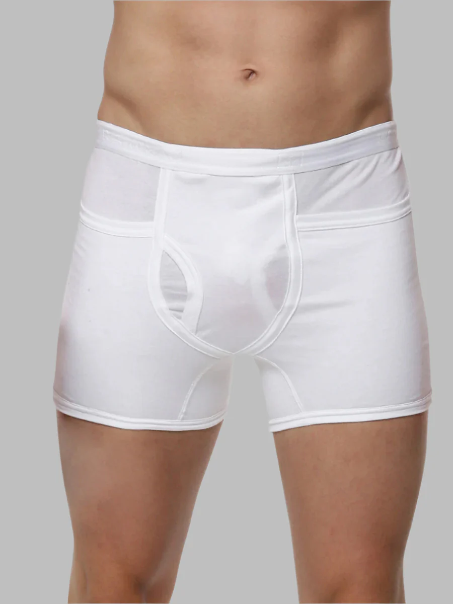 100% Combed Cotton White Pocket Trunk Target (Pack of 2)