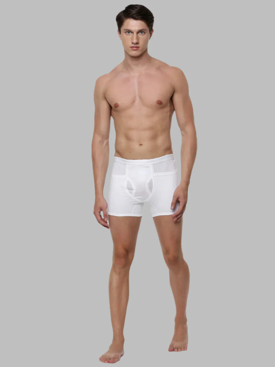 100% Combed Cotton White Pocket Trunk Target (Pack of 2) - Image 2