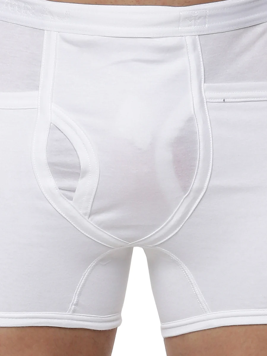 100% Combed Cotton White Pocket Trunk Target (Pack of 2) - Image 5