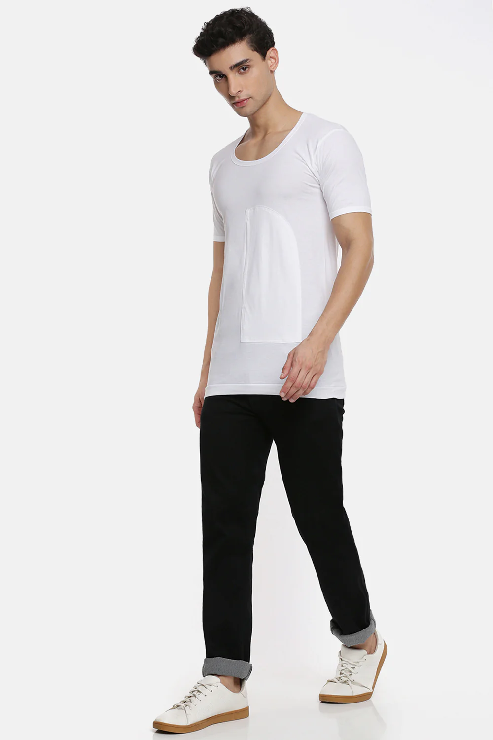 100% Combed Cotton White Pocket Vest RNS Sukra (Pack of 2) - Image 6