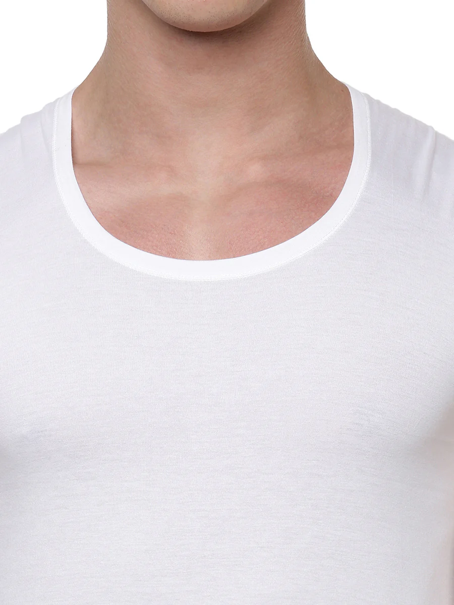 100 % Combed Cotton White Vest RNBS Rise Up (Pack of 2) - Image 5