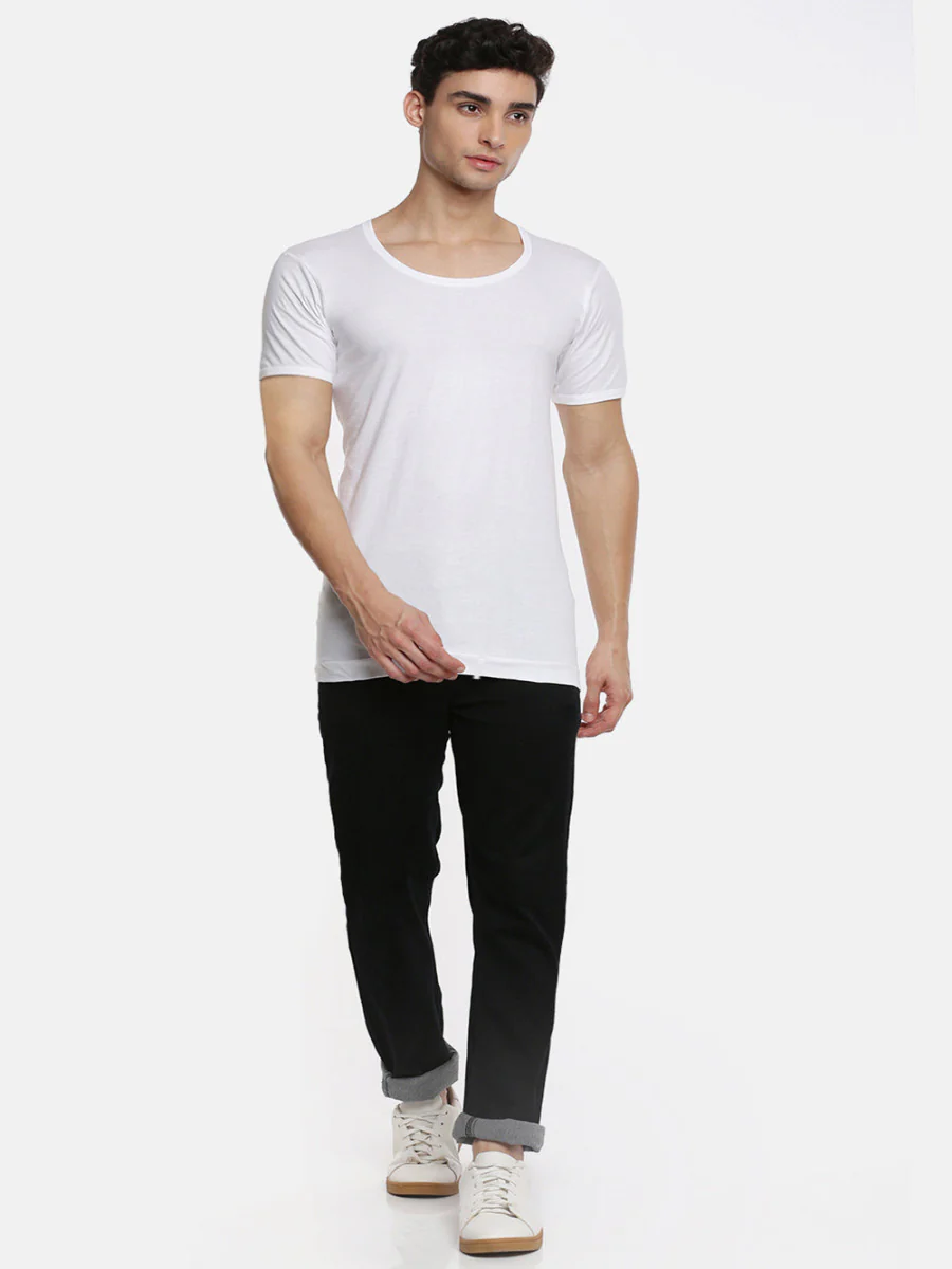 100% Combed Cotton White Vest RNS Sukra (Pack of 2) - Image 6
