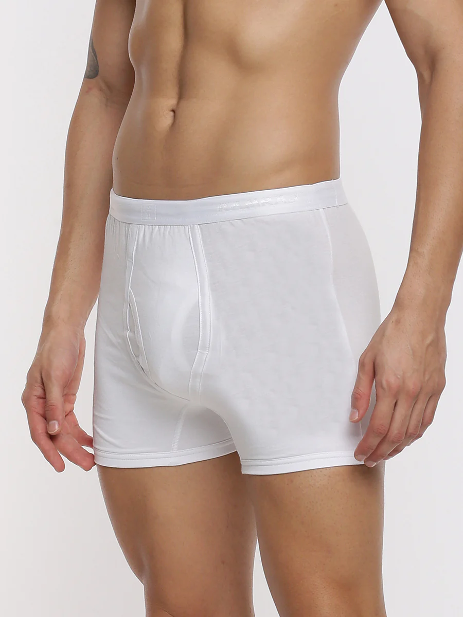 100% Combed Cotton White Without Pocket Trunk Imax Rib (Pack of 2) - Image 3