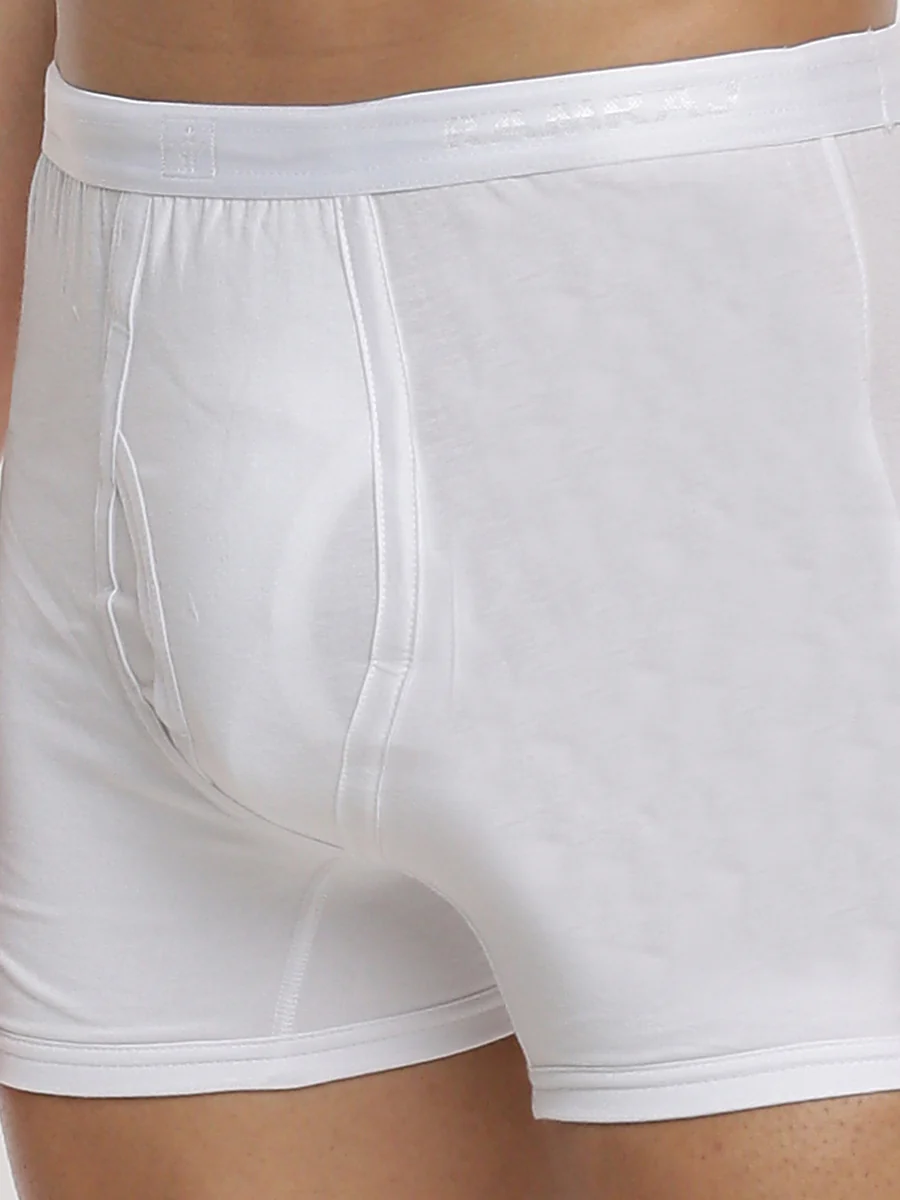 100% Combed Cotton White Without Pocket Trunk Imax Rib (Pack of 2) - Image 4