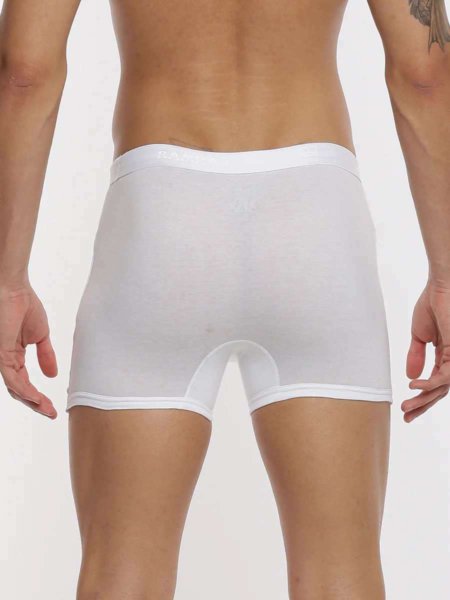 100% Combed Cotton White Without Pocket Trunk Imax Rib (Pack of 2) - Image 5