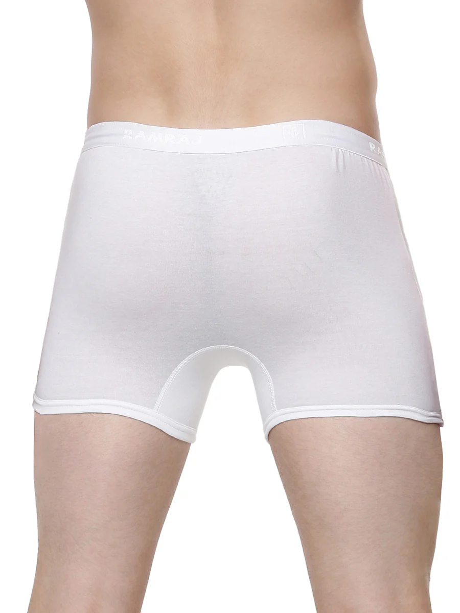 100% Combed Cotton White Without Pocket Trunk Target (Pack of 2) - Image 4