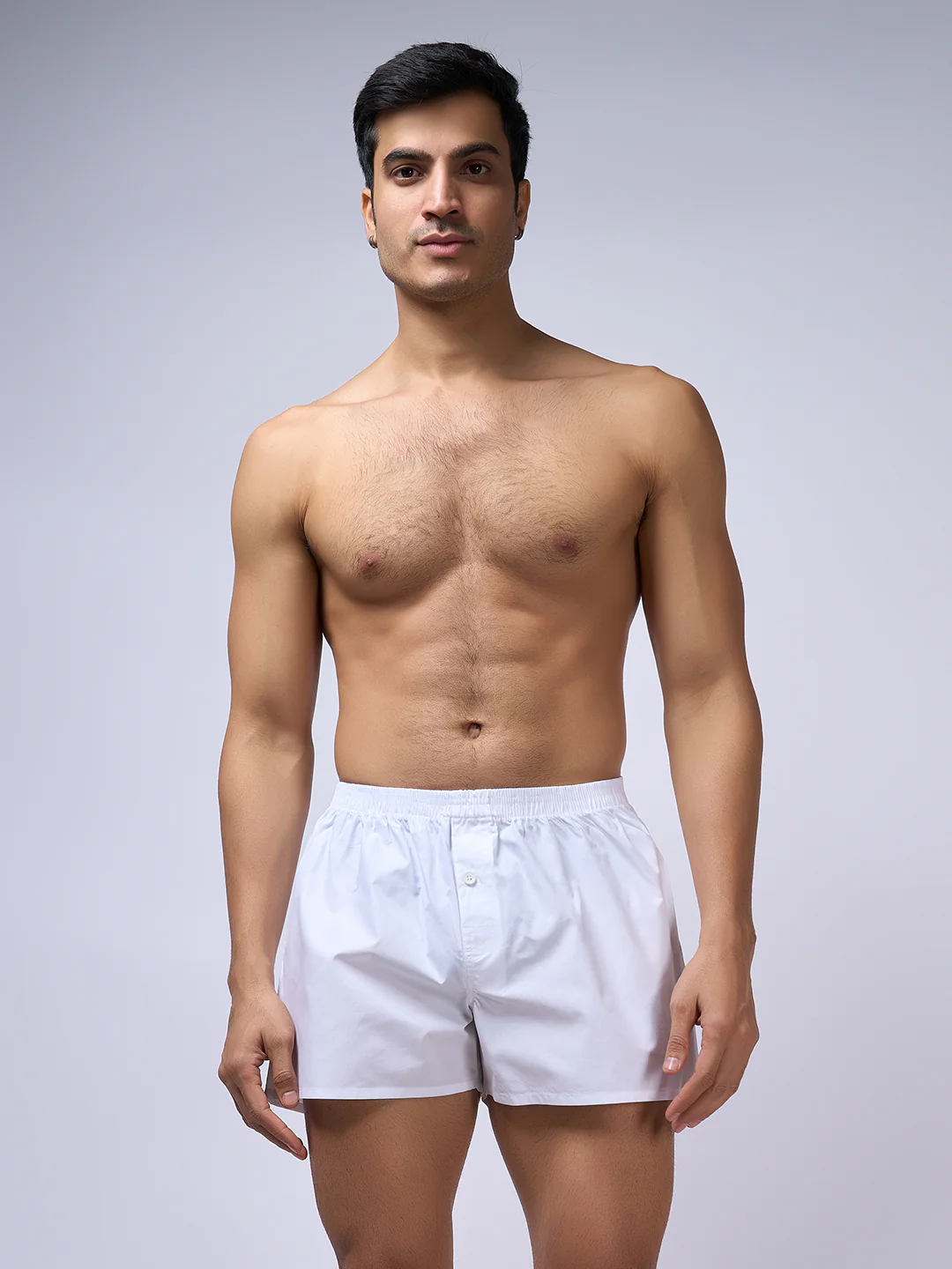100% Combed Cotton Woven White Boxers Ever Free