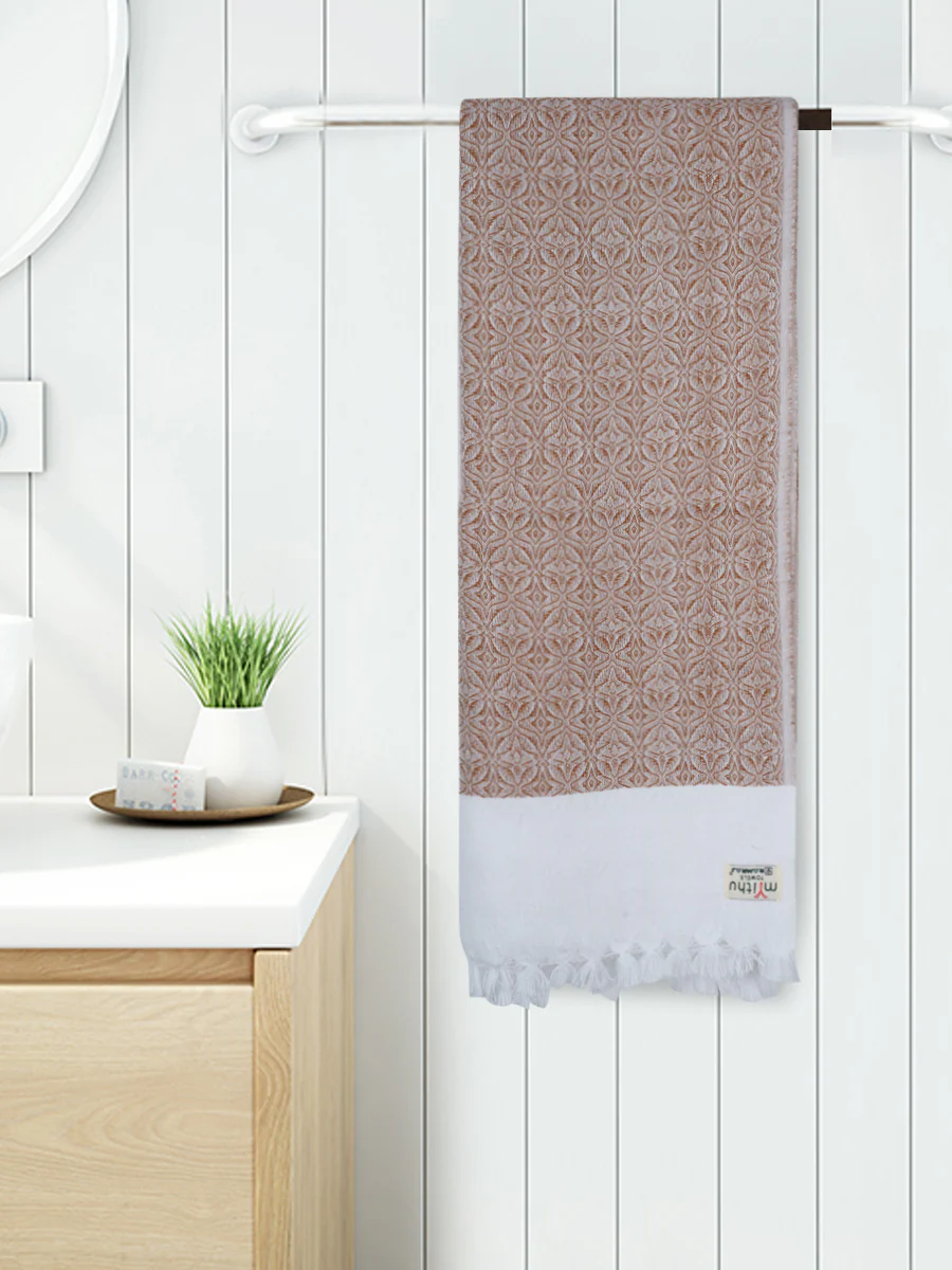 100% Cotton Assorted Colour Bath Towel Kurunji - Image 2