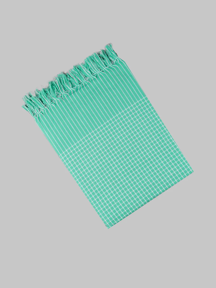 100% Cotton Assorted Colour Checked Bath Towel Hero (Pack of 2) - Image 3