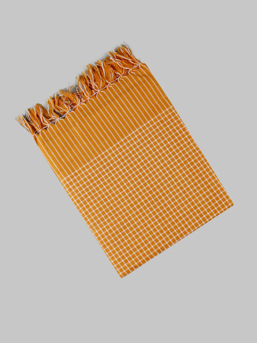 100% Cotton Assorted Colour Checked Bath Towel Hero (Pack of 2) - Image 5
