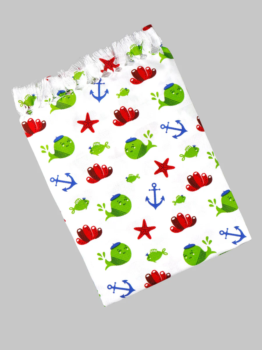 100% Cotton Assorted Printed Design Bath Towel Penguin (Pack of 2) - Image 3