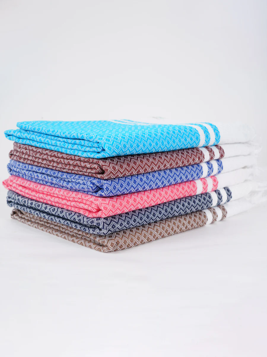 100% Cotton Bath Towel with Assorted Colour Diamond Plus Pack of 3 - Image 3