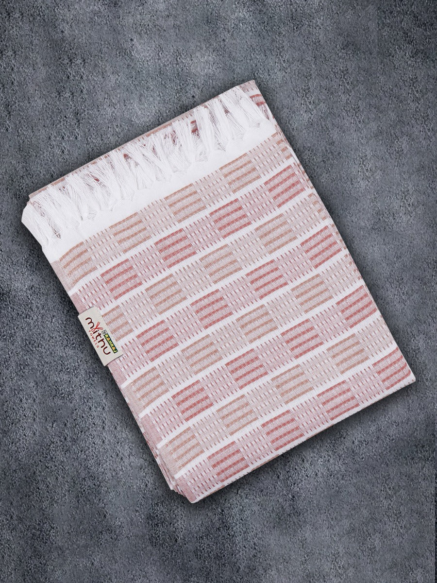 100% Cotton Checked Bath Towel Signature Pack of 2 1108 - Image 4