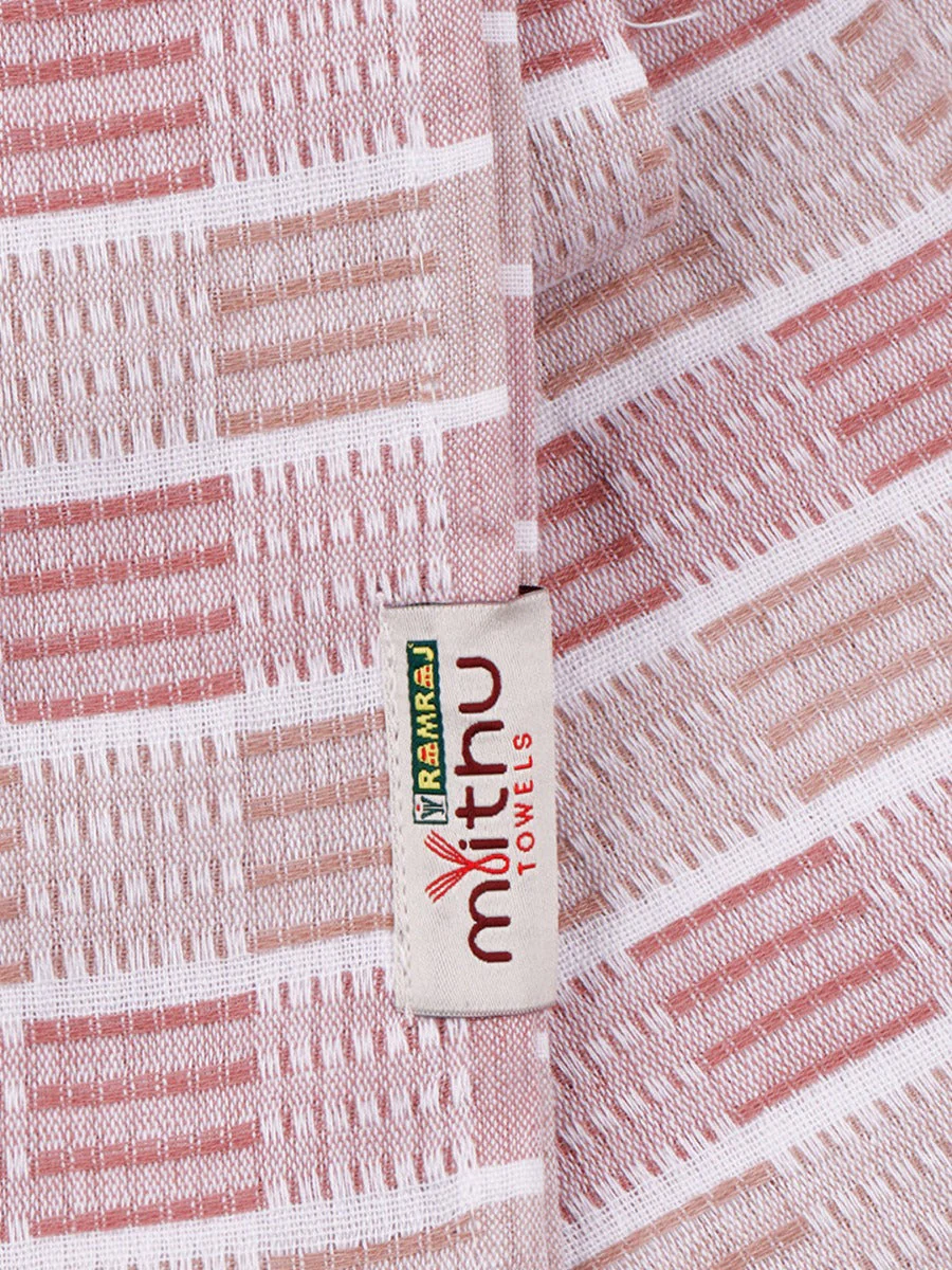100% Cotton Checked Bath Towel Signature Pack of 2 1108 - Image 9