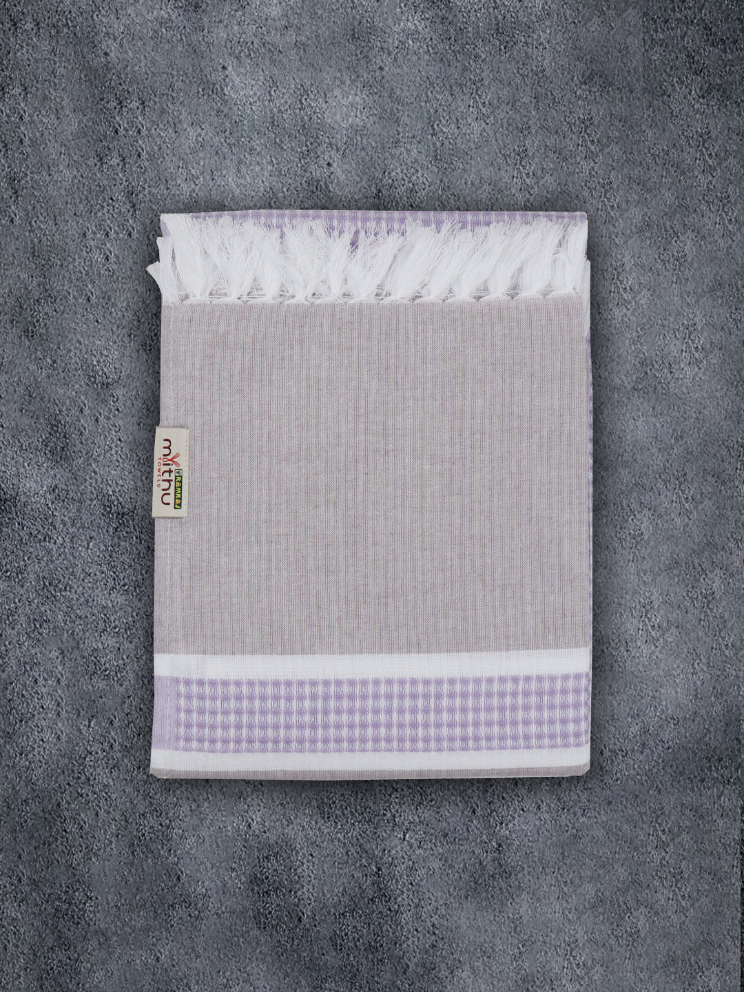 100% Cotton Checked Bath Towel Signature Pack of 2 1110 - Image 10