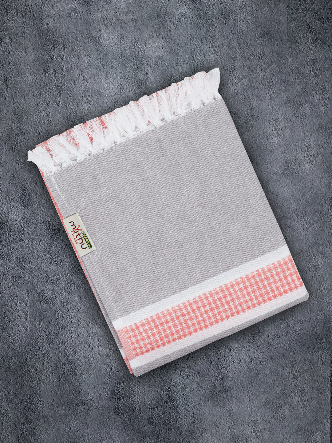 100% Cotton Checked Bath Towel Signature Pack of 2 1110 - Image 6