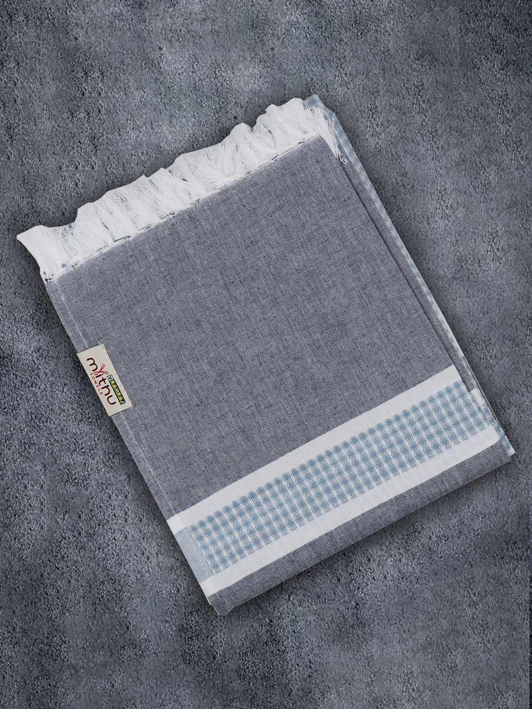 100% Cotton Checked Bath Towel Signature Pack of 2 1110 - Image 8