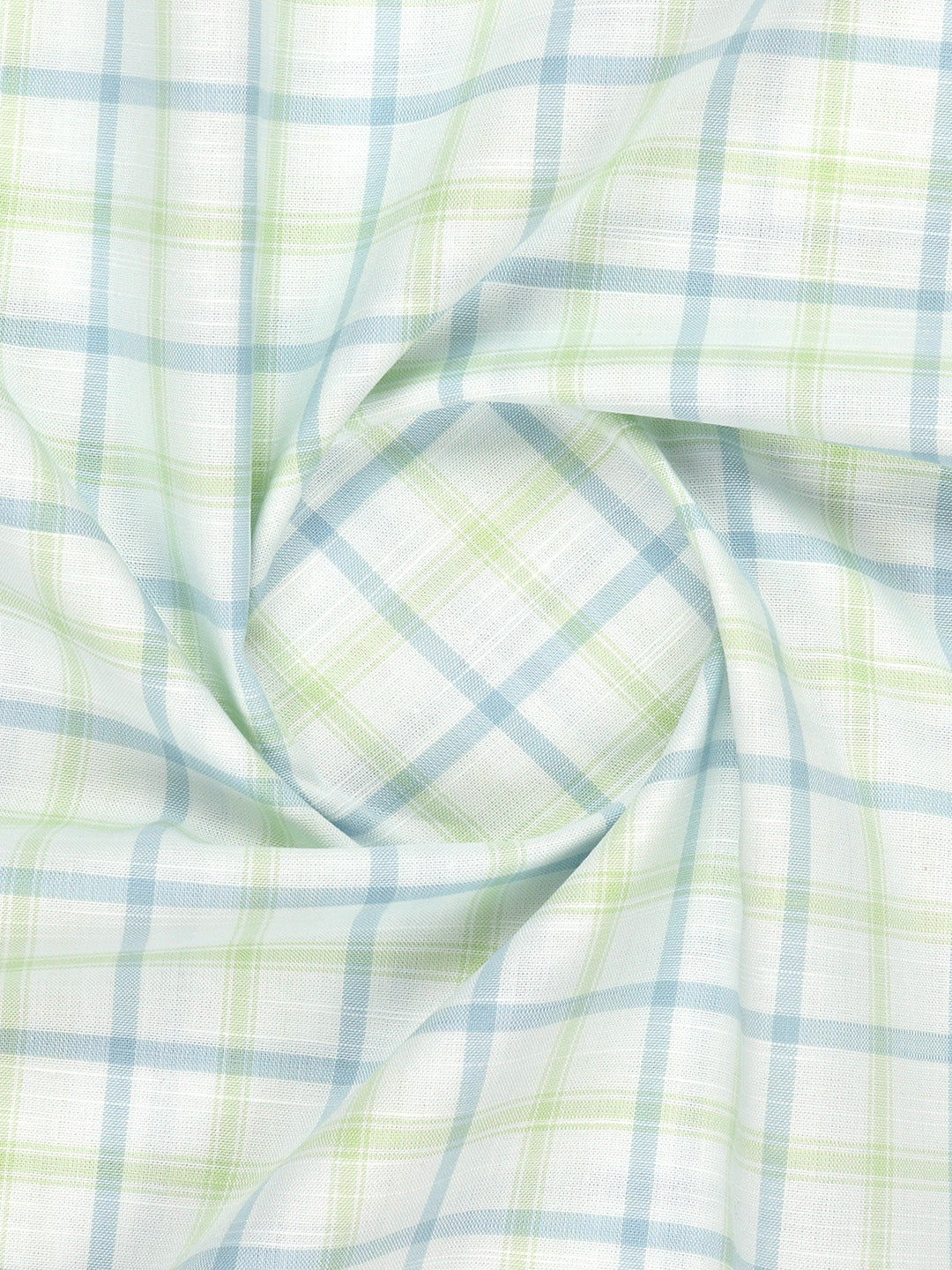 100%Cotton Checks Shirt Fabric White Liberty Cotton