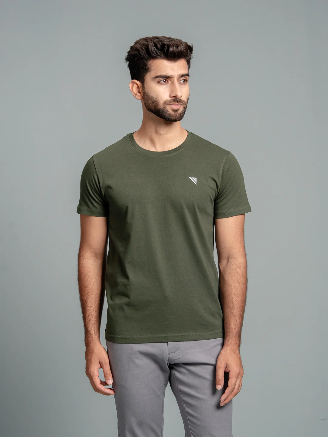 100% Cotton Crew Neck Tee Hunter Green - Image 2