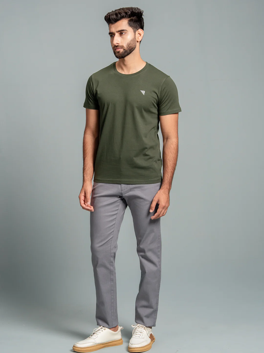 100% Cotton Crew Neck Tee Hunter Green - Image 4