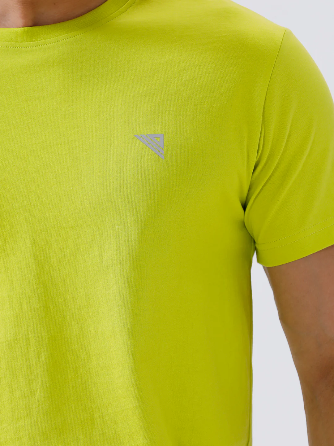 100% Cotton Crew Neck Tee Lime Green - Image 6