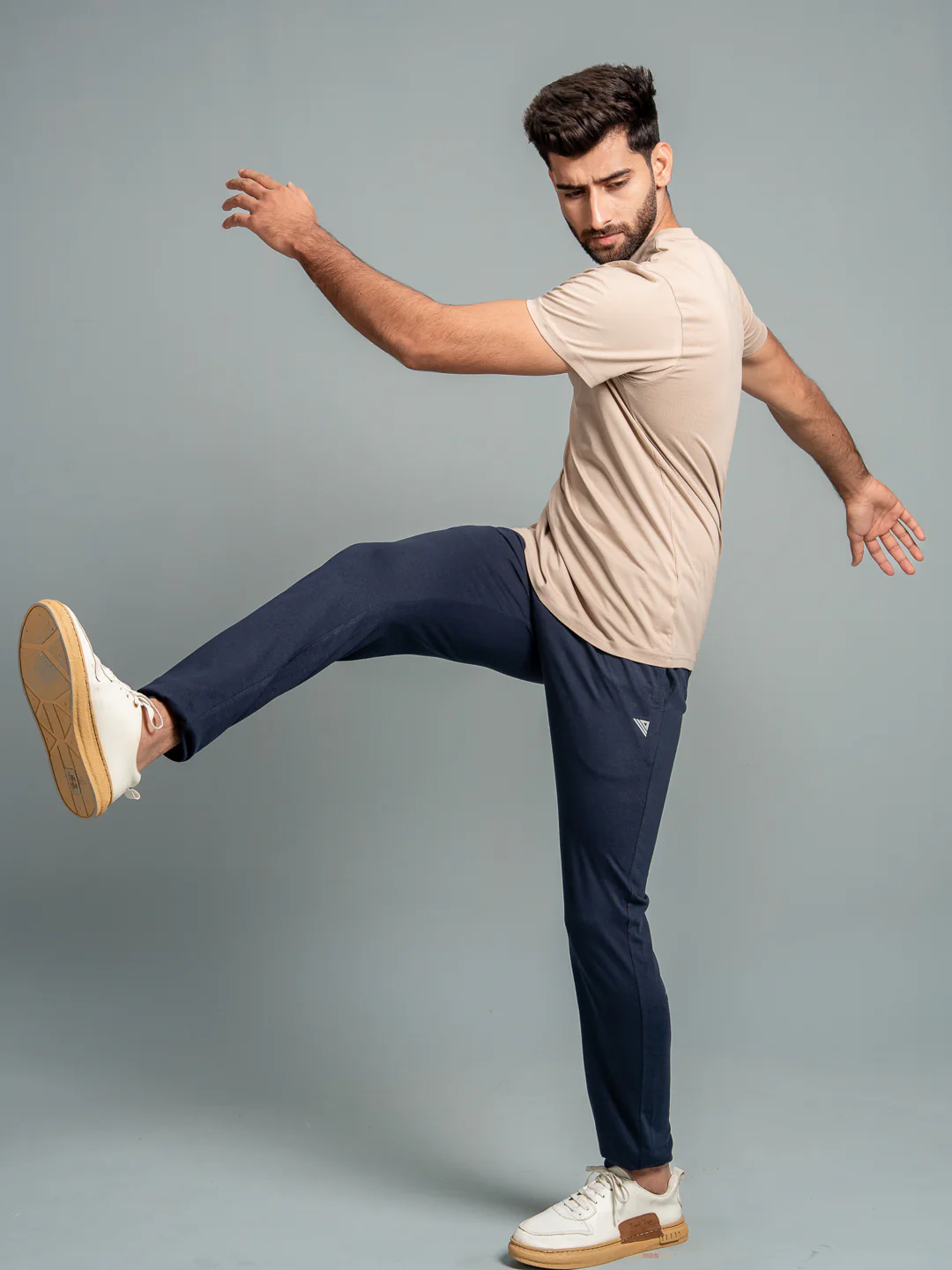 100% Cotton Crew Neck Tee Royal Beige - Image 6