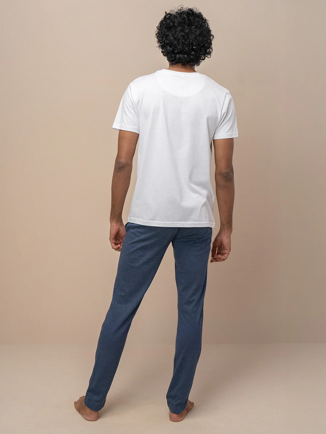 100% Cotton Crew Neck Tee White - Image 5