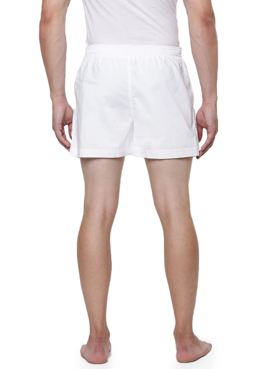 100% Cotton Dhoti Wear 2 in 1 White Shorts French Draw - Image 4
