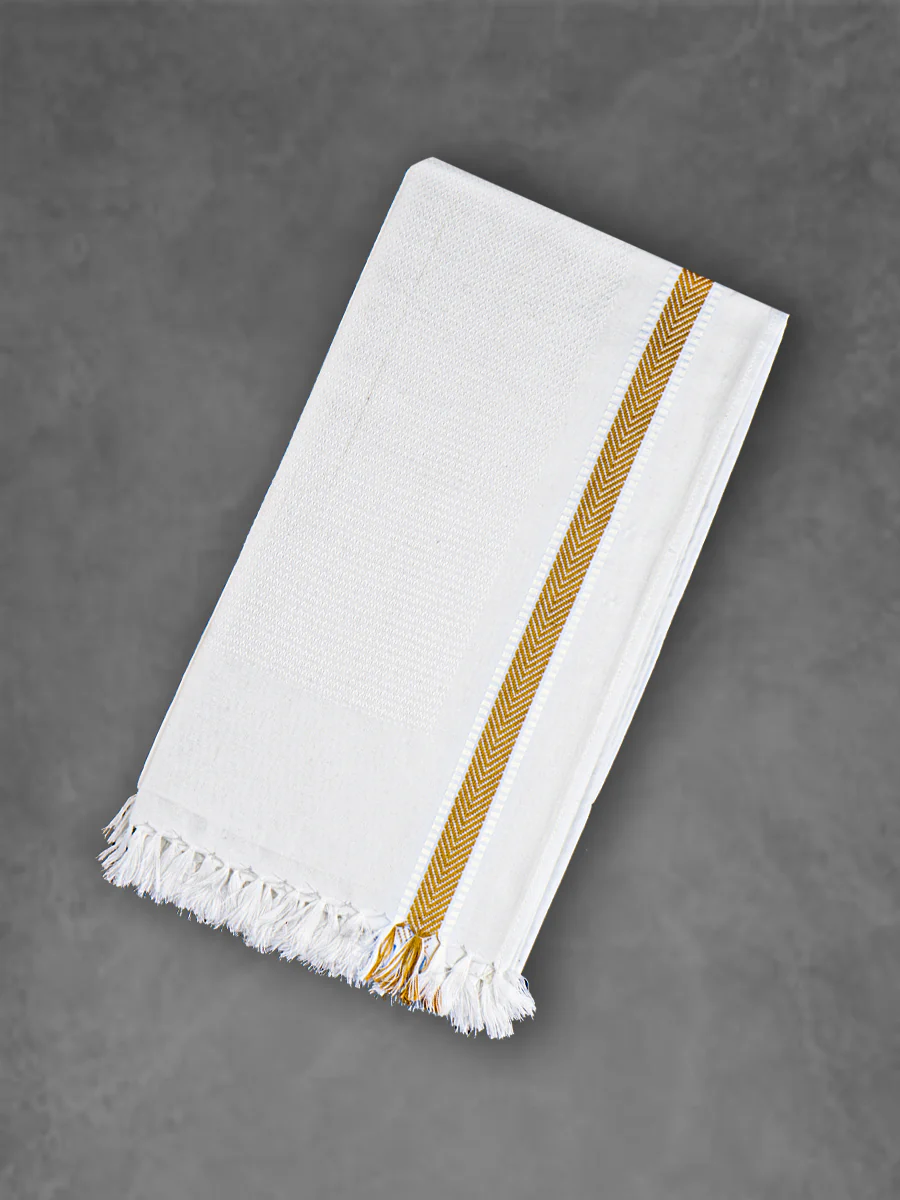 100% Cotton Self Designed Bath Towel Signature 1047 Pack of 2 - Image 2