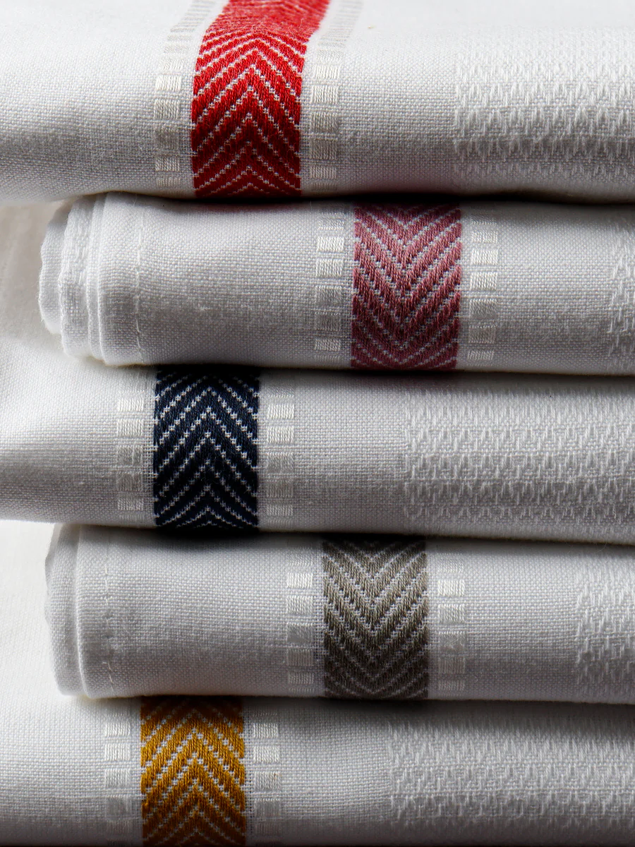 100% Cotton Self Designed Bath Towel Signature 1047 Pack of 2 - Image 8