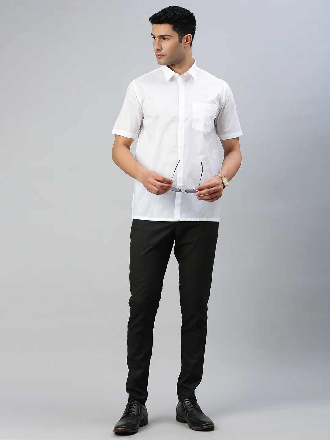 100% Cotton Free Fit White Shirt – Justice White - Image 7