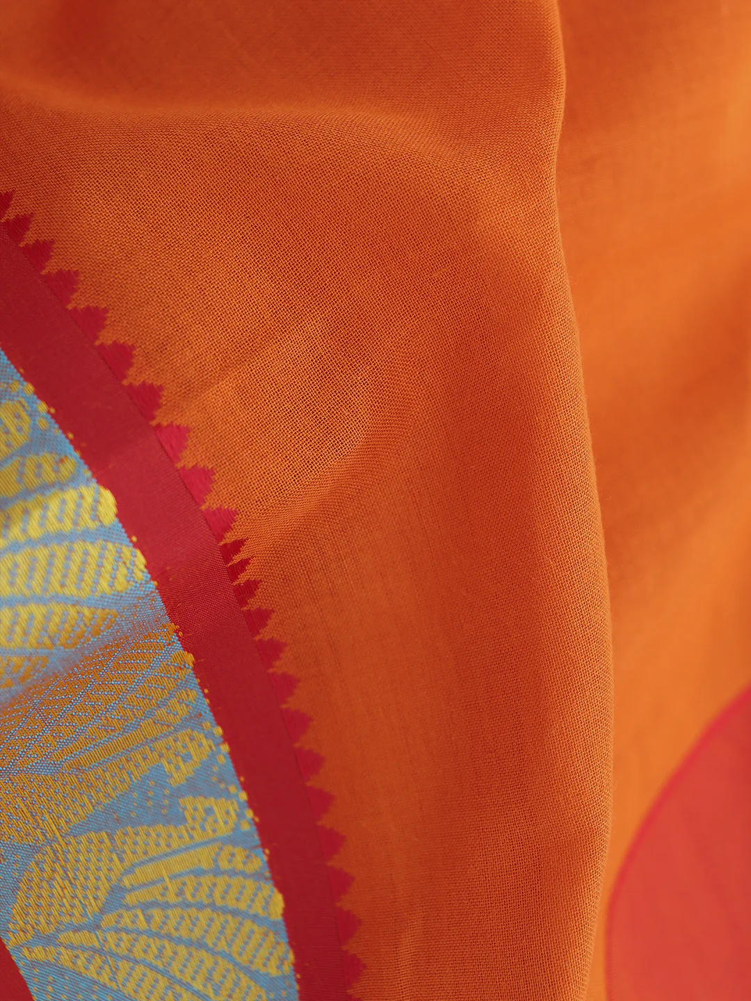 100% Cotton Panchakacham with Angavasthram Set Adinath Dark Kavi (9+5) - Image 4