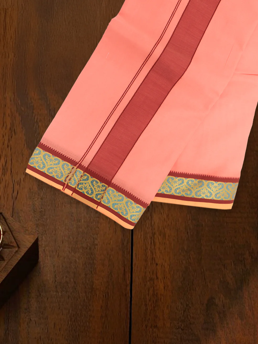 100% Cotton Panchakacham with Angavasthram Set Adinath KM Colour (9+5) - Image 5