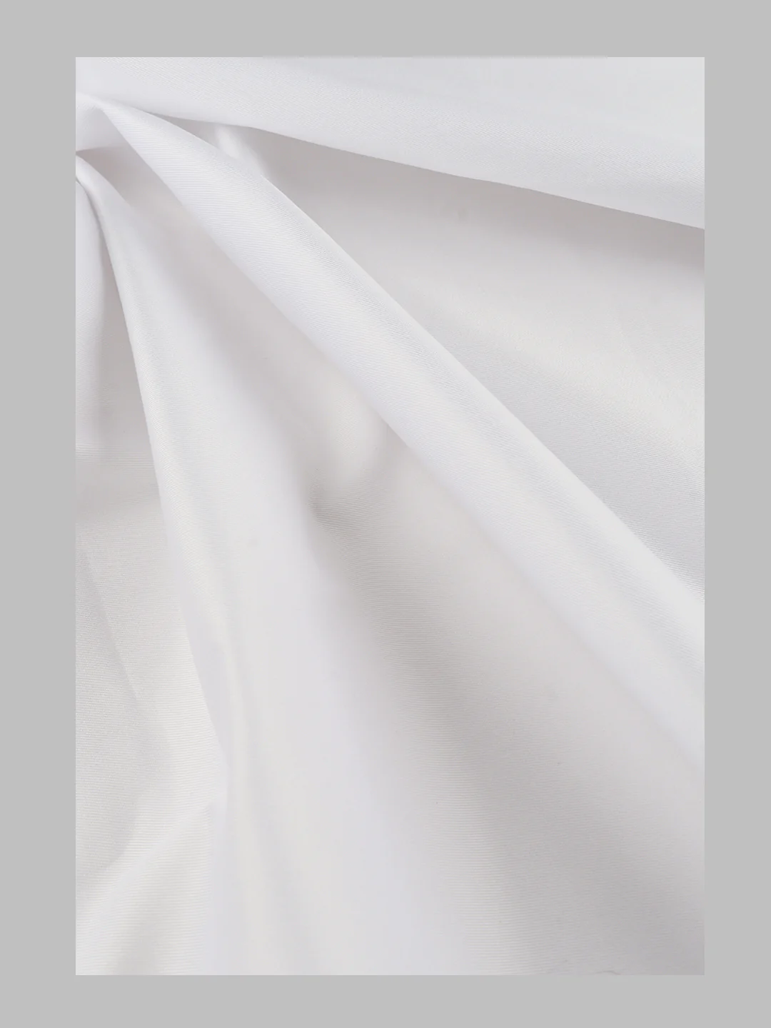100%Cotton Pants Fabric White Grand View - Image 2