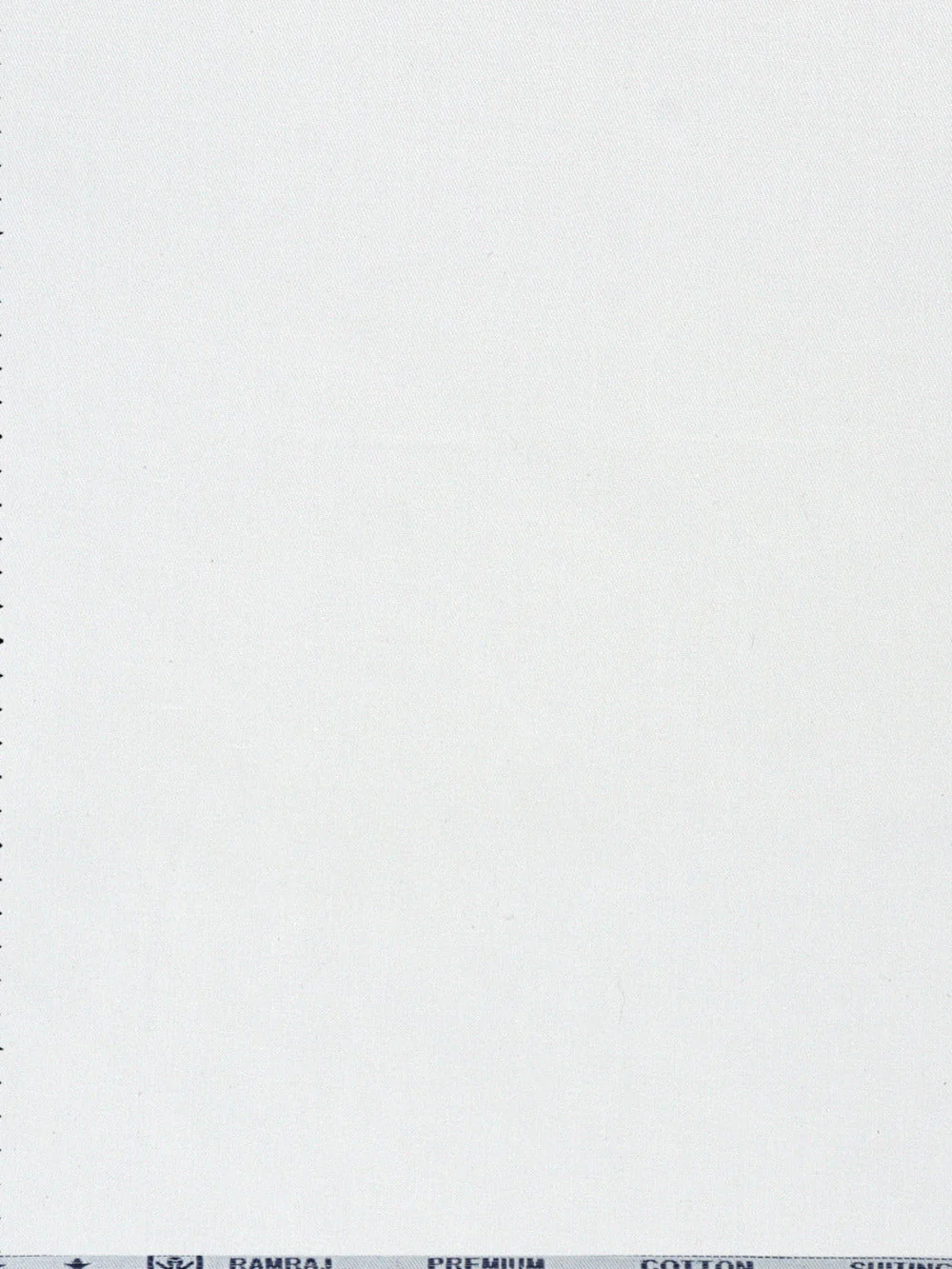 100% Cotton Plain Suiting Fabric White Grand Royal - Image 2
