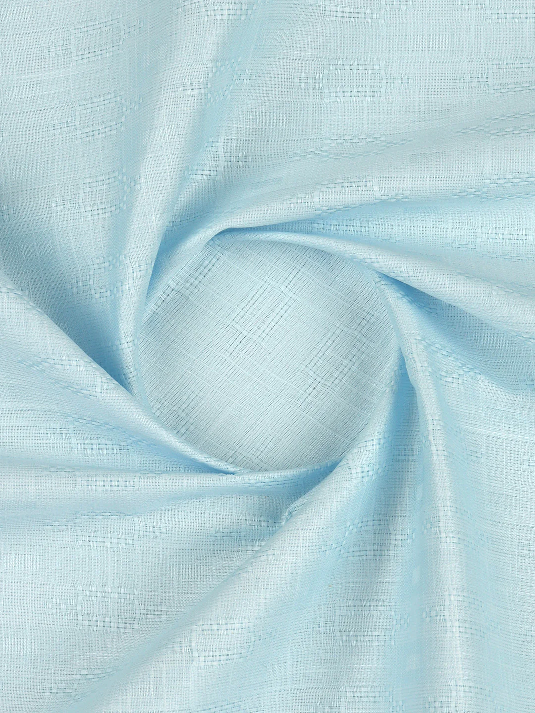 100% Cotton Self Design Shirt Fabric Blue HI-Tech