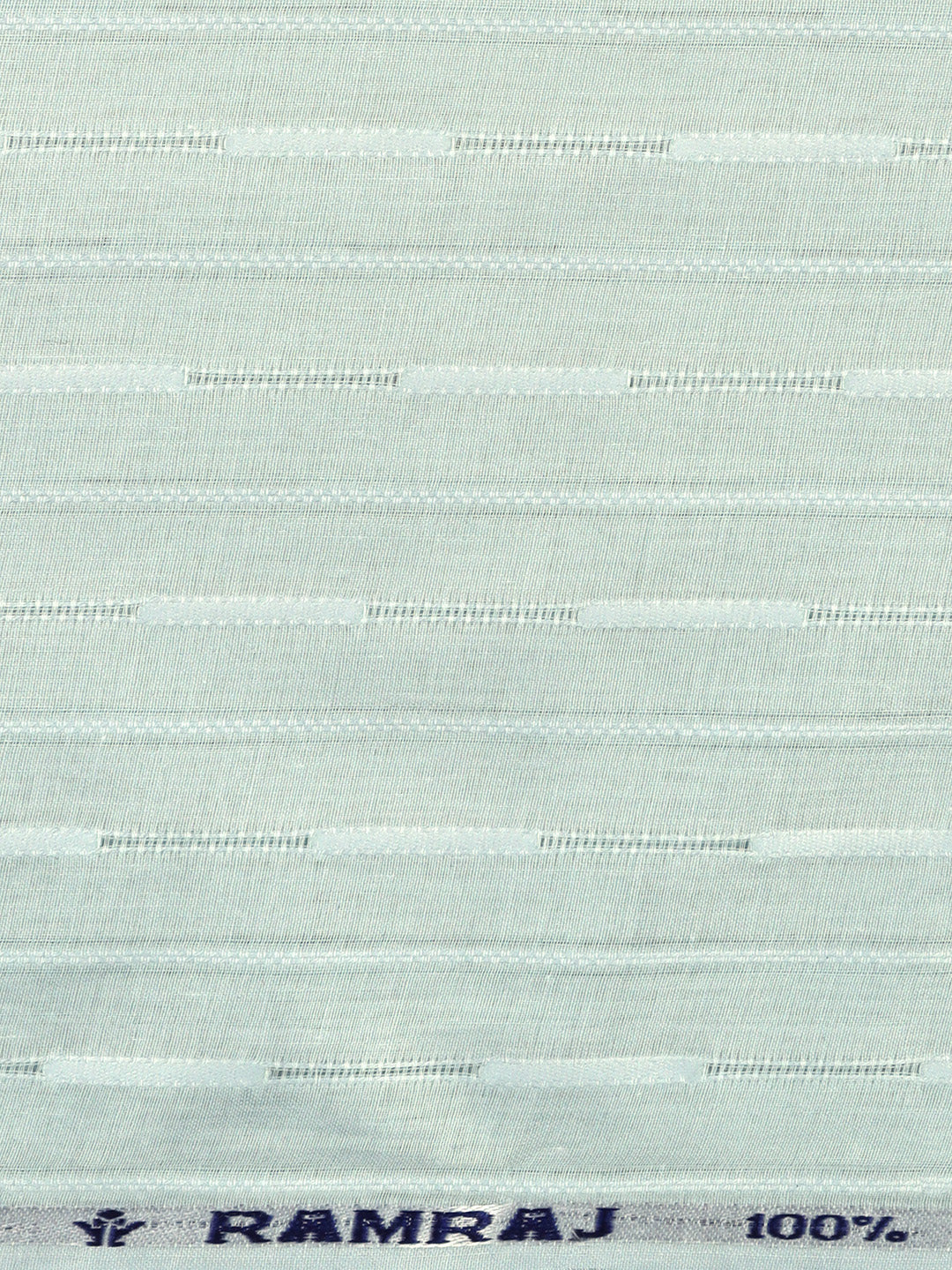 100% Cotton Self Design Shirt Fabric Green HI-Tech - Image 3