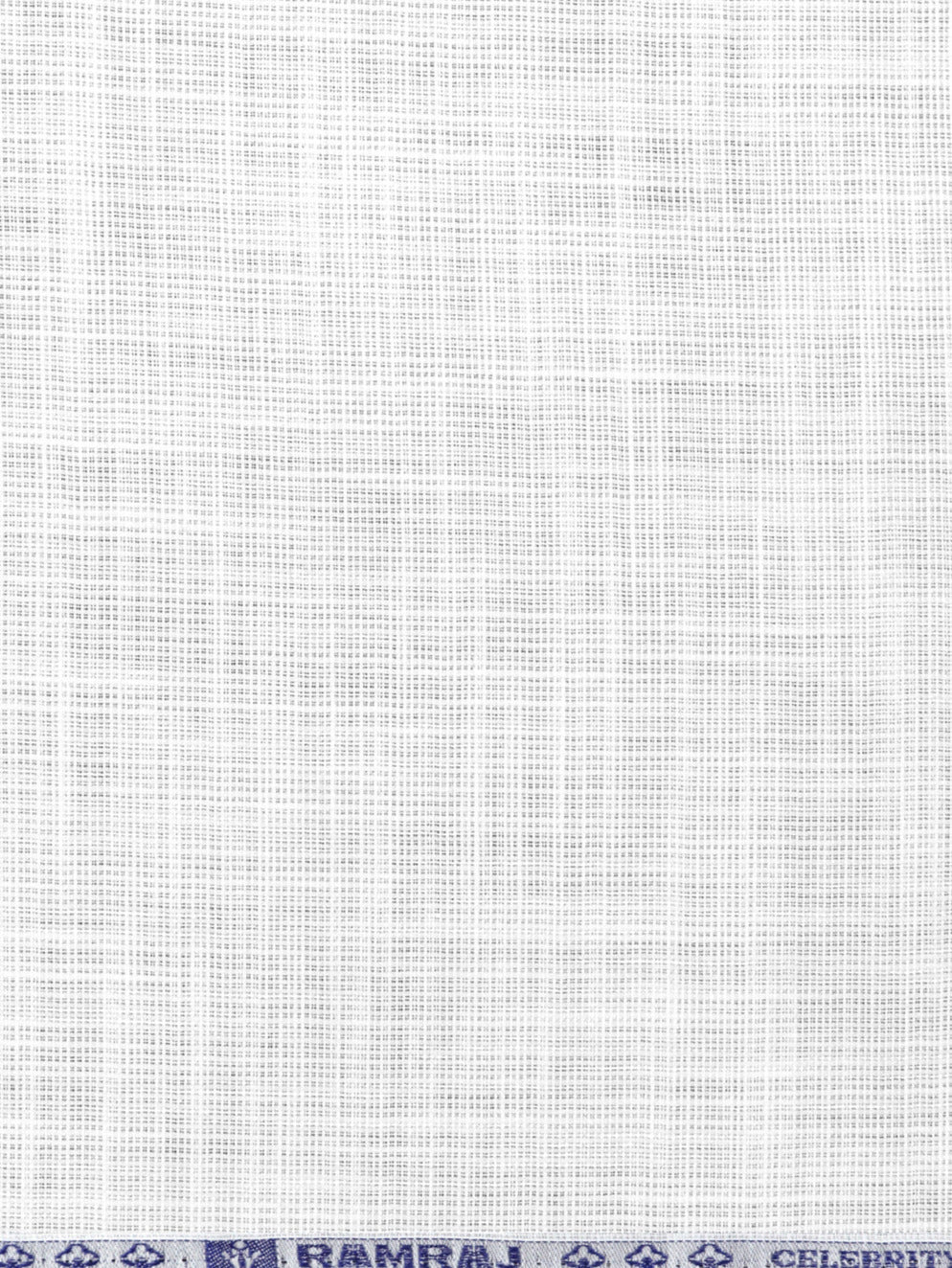 100% Cotton Self Design Shirt Fabric White Celebrity White 13 - Image 2